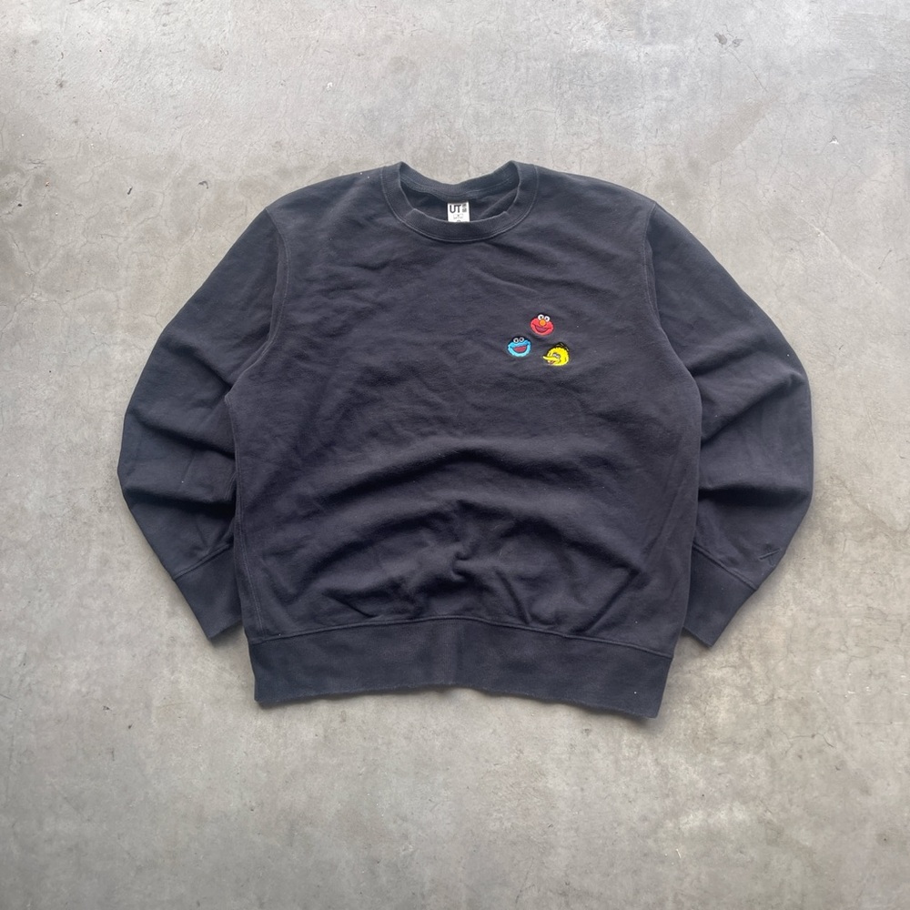 KAWS x Sesame Street x Uniqlo Crewneck Sweater with Sesame Street Embroiddry